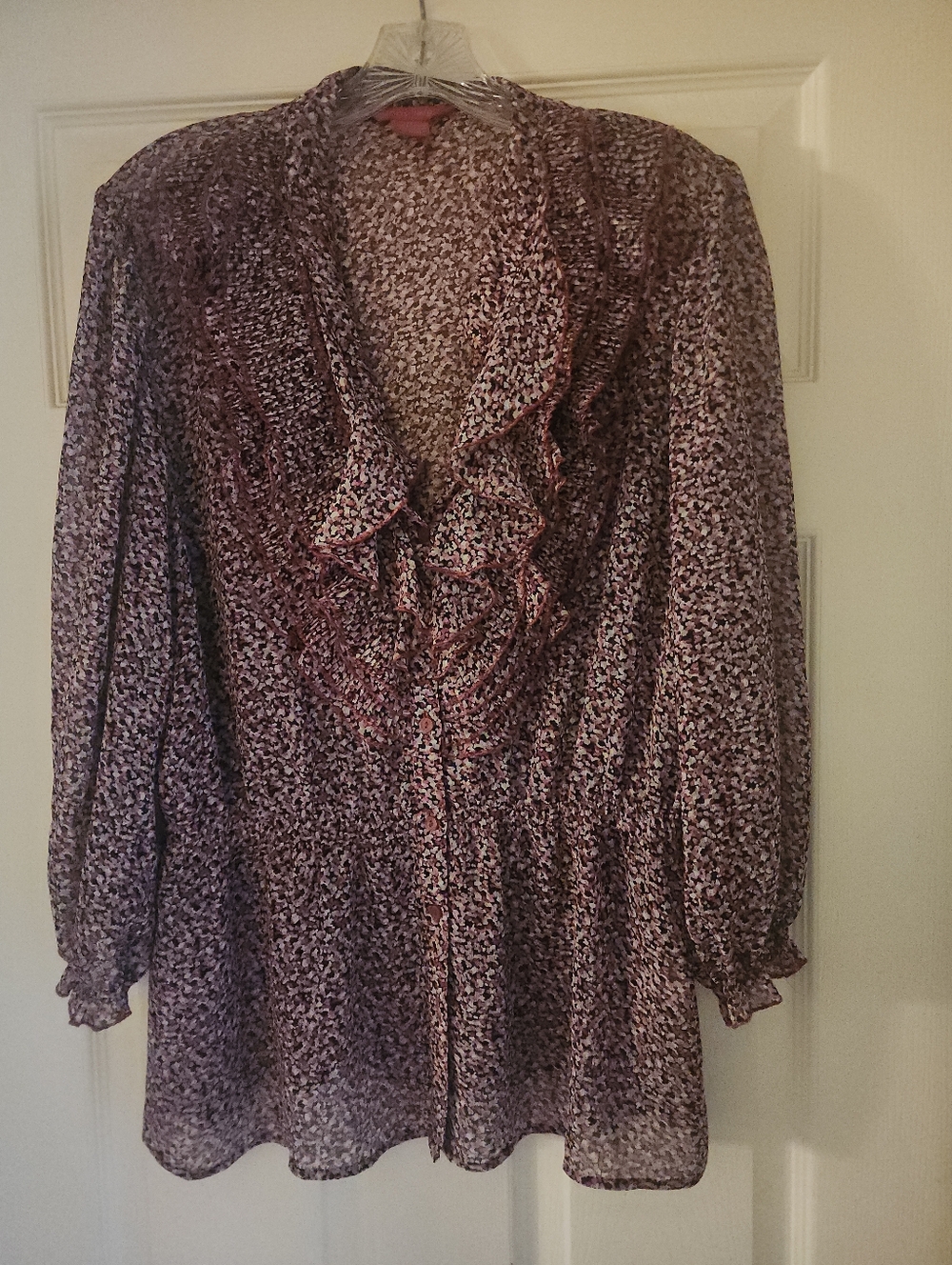 Sunny Leigh Y2K Ruffle Blouse